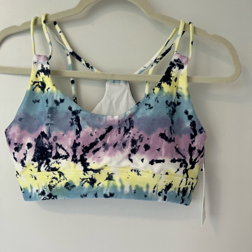 Wildfox Colorful Tie Dye Sports Bra